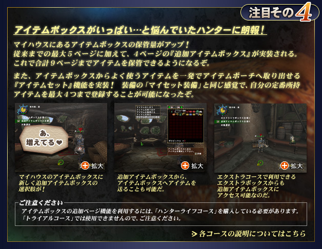 ���ڂ��̂S�F�A�C�e���{�b�N�X�������ς��c�ƔY��ł����n���^�[�ɘN��I