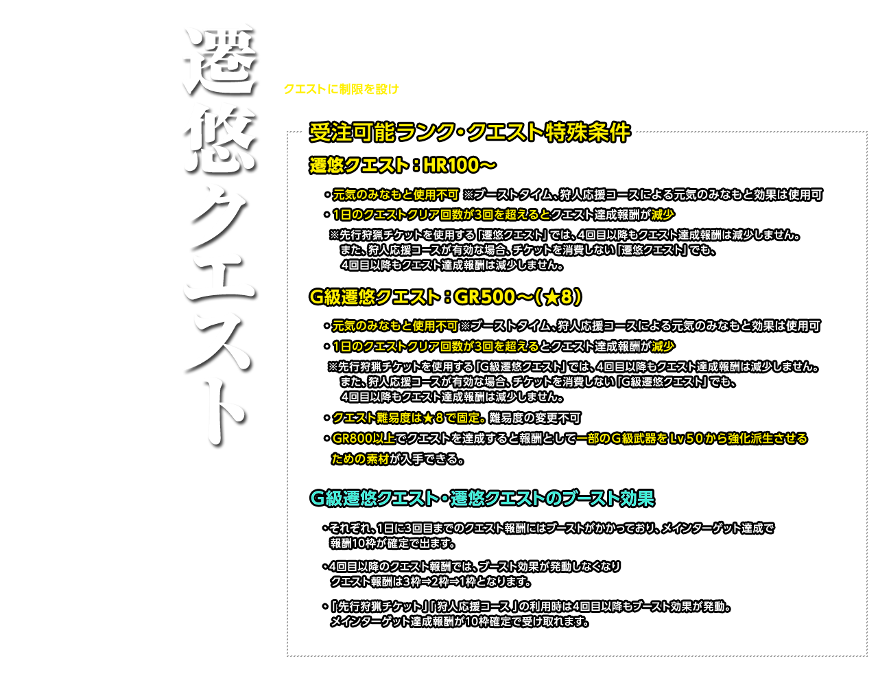 遷悠クエストとは