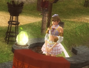 広場入口の受付嬢